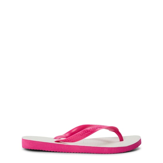 Boys Havaianas Tradicional 35 36 Flip Flops Unisex Kids in White - Image 1