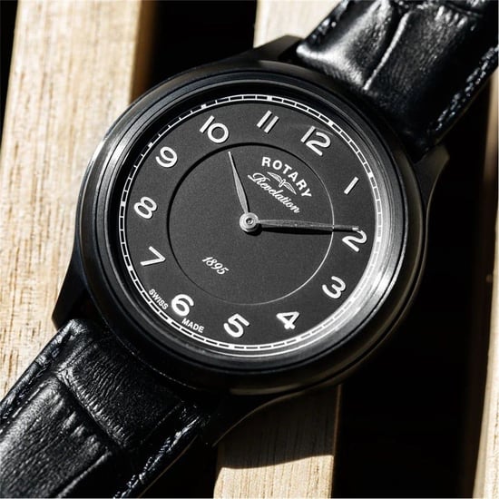 Rotary Swiss Made Watch in Black - Image 5