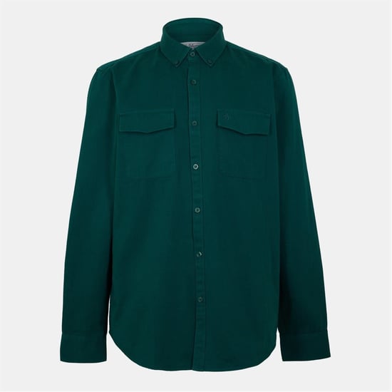 Men's Original Penguin Regular Fit Long Sleeve Shirt in June Bug - Image 1
