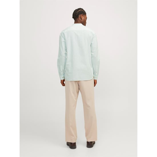 Men's Jack and Jones Regular Fit Long Sleeve Shirt in Soothing Sea - Image 3