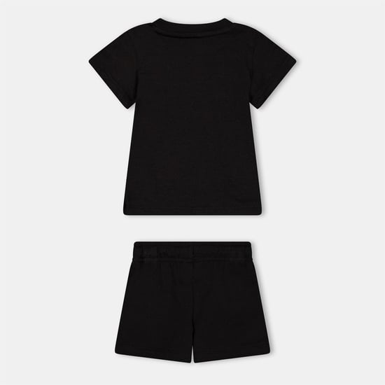 Boys Puma Kids Graphic T Shirt in Puma Black - Image 2