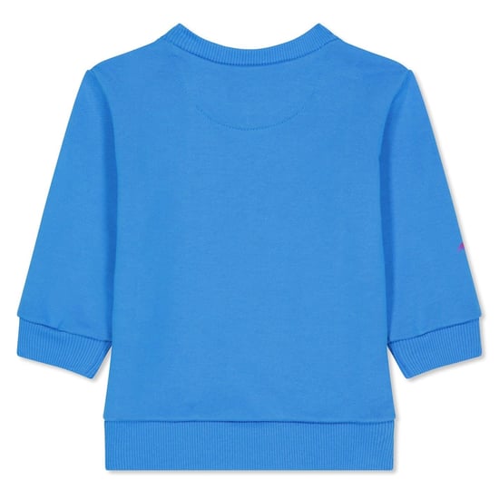 Boys Off White Monster Crew Neck Regular Fit Sweater in Blue - Image 2