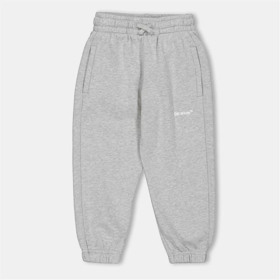 Boys Off White Monster Solid Patterned Straight Joggers in Grey - Image 1
