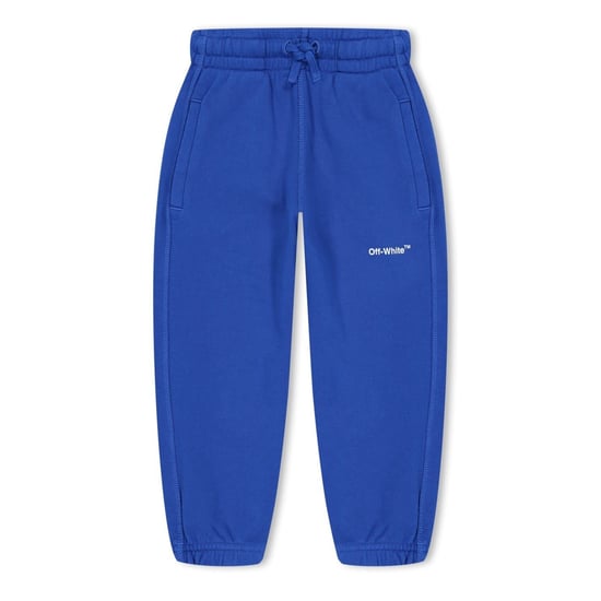 Boys Off White Fleece Regular Fit Joggers in Blue - Image 1
