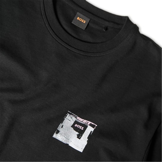 Men's Boss Te Citylights 10275515 01 in Black 001 - Image 2
