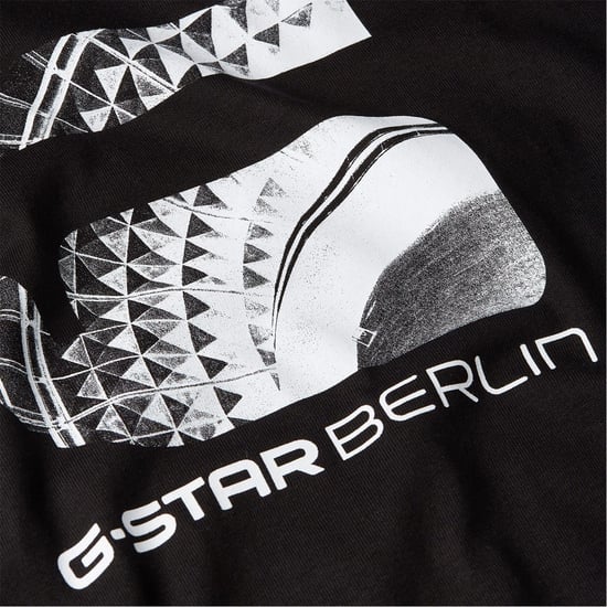 Men's G Star Berlin Rt ts in Dk Black - Image 2