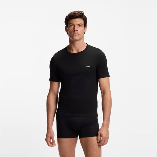 Men's Boss Regular Fit Crew Neck T-Shirt 3 Pack in .Open Misc - Image 2