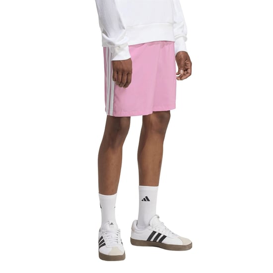 Men's adidas Essentials 3 Stripes Shorts in Tropic Bloom - Image 2