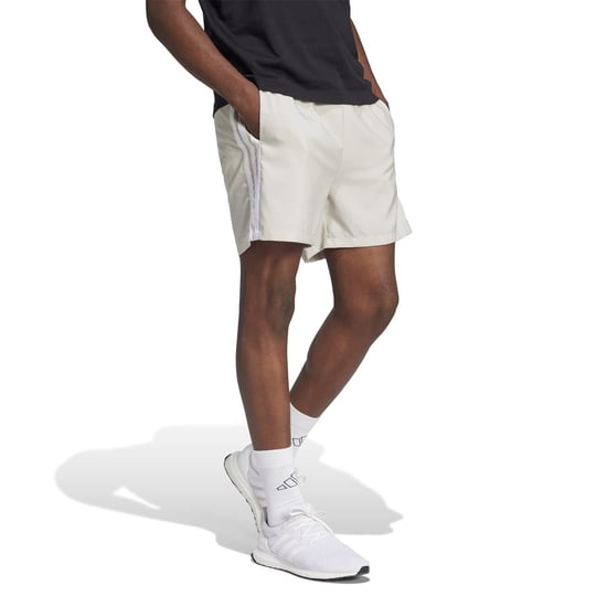 Men's adidas Essentials 3 Stripes Shorts in Wonder Alumina - Image 4