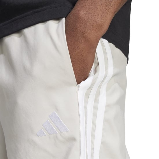 Men's adidas Essentials 3 Stripes Shorts in Wonder Alumina - Image 5