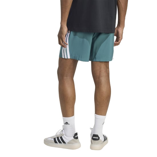 Men's adidas Essentials 3 Stripes Shorts in Teal - Image 3
