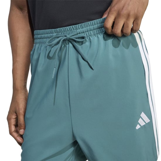 Men's adidas Essentials 3 Stripes Shorts in Teal - Image 4