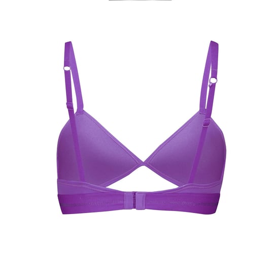 Women's Puma Peek A Boo Triangle Bralette in Astor Purple - Image 2