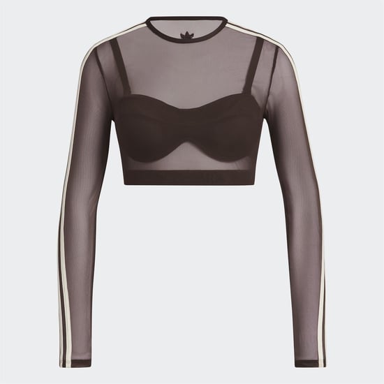 Women's adidas Originals Ivy Park Illusion Long Sleeve Swim Top in Brown - Image 1