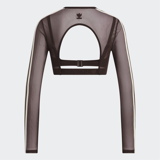 Women's adidas Originals Ivy Park Illusion Long Sleeve Swim Top in Brown - Image 2