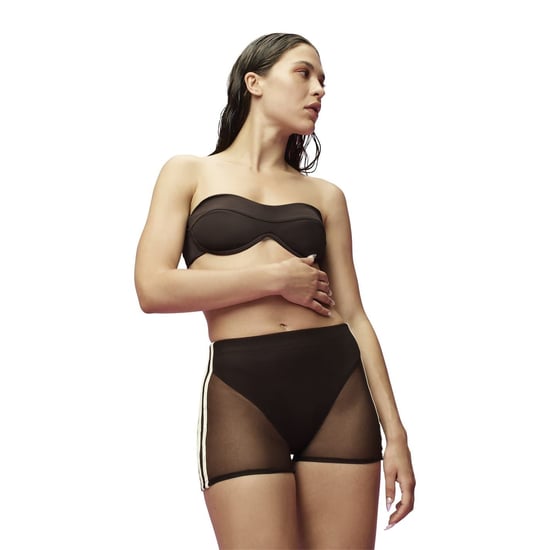 Women's adidas Originals Ivy Park Illusion Long Sleeve Swim Top in Brown - Image 3