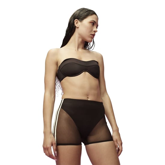 Women's adidas Originals Ivy Park Illusion Long Sleeve Swim Top in Brown - Image 5