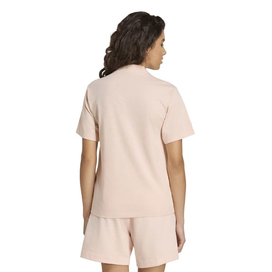 Women's adidas W Bl Sj T-Shirt in Blush Pink/Pink - Image 3