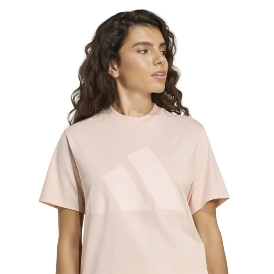 Women's adidas W Bl Sj T-Shirt in Blush Pink/Pink - Image 4