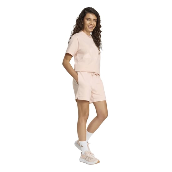 Women's adidas W Bl Sj T-Shirt in Blush Pink/Pink - Image 6