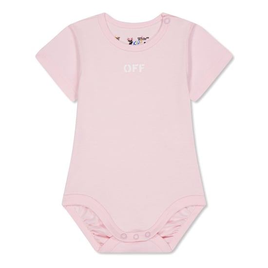 Girls Off White 3 Pack Lettering Crew Neck Bodysuit in Multicolor - Image 4