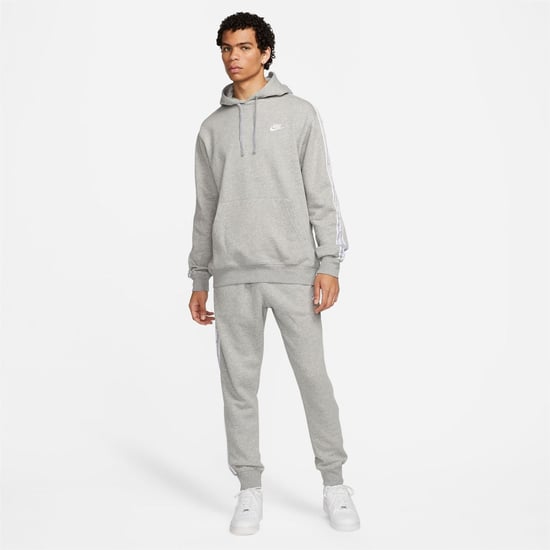 Men's Nike Hooded Long Sleeve Full Track Suit in Dk Grey/White - Image 1