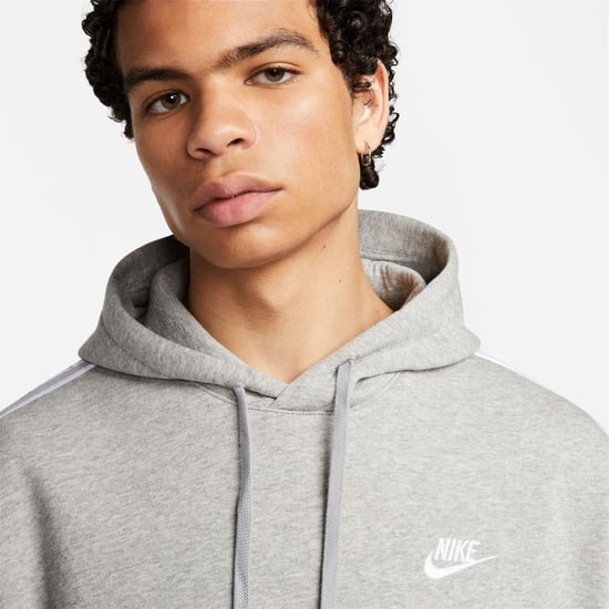 Men's Nike Hooded Long Sleeve Full Track Suit in Dk Grey/White - Image 3