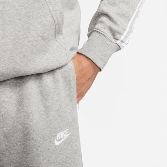 Men's Nike Hooded Long Sleeve Full Track Suit in Dk Grey/White - Image 6