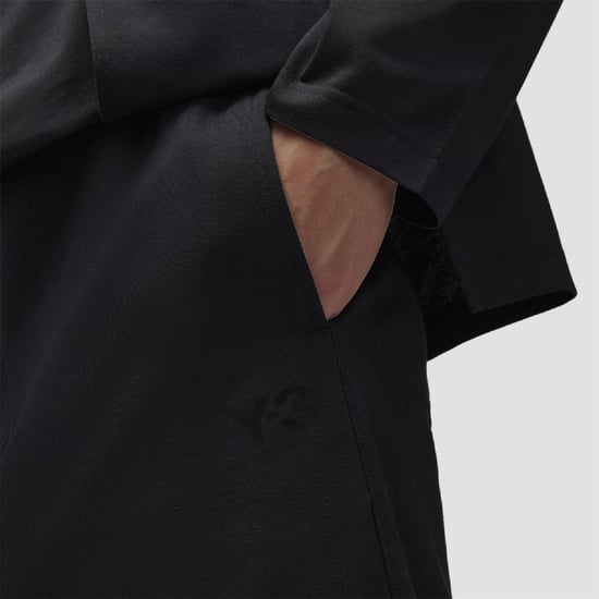 Men's Y-3 French Terry Track Pants in Black - Image 6