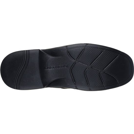 Skechers Caswell Frantone Läder Svarta Slip-On Skor För Män - Image 2