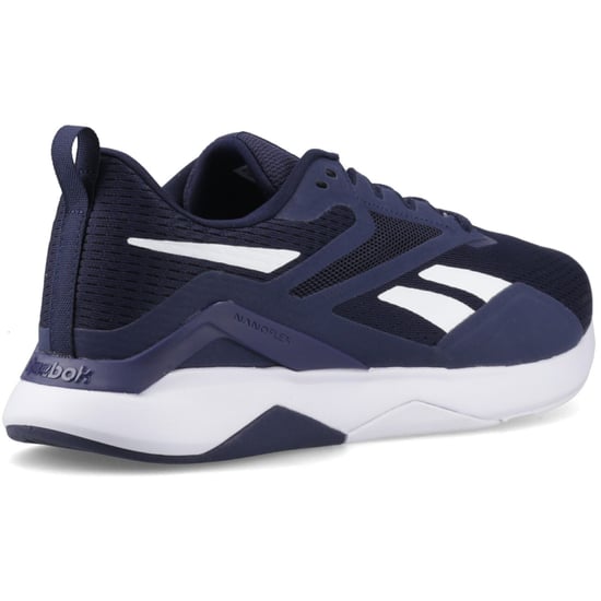 Reebok Nanoflex TR 2 Męskie Sneakersy Tekstylne Vector Granatowo/Białe/Czarne - Image 2