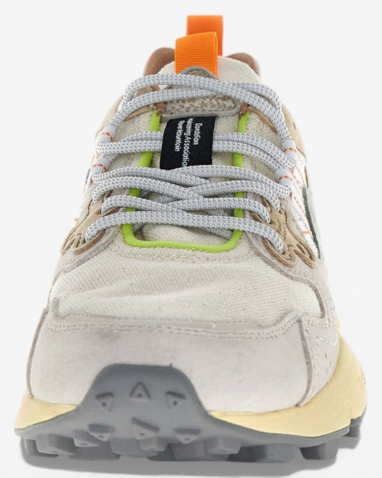 Flower Mountain Yamano 3 Off White/Green Trainers - Image 5