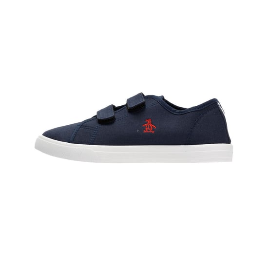 Penguin Junior Sparton Hook and loop Navy/Red Trainers - Image 6