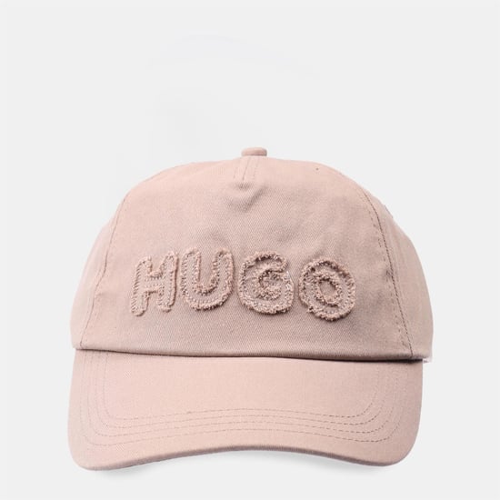 Accessories Hugo FR Cap with Raw Edge Logo in Beige - Image 3