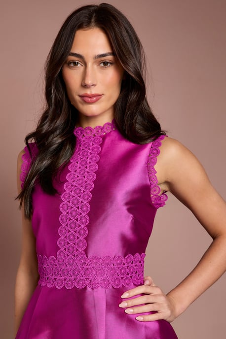 Twill Lace Dress - Image 4
