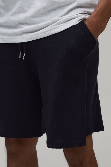 Relaxed Open Stitch Striped Knitted Short - Image 3