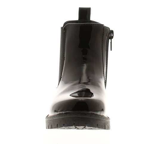 Princess Stardust Girls Boots Ankle Chelsea Smooth Zip Fastening PU Black - Image 3