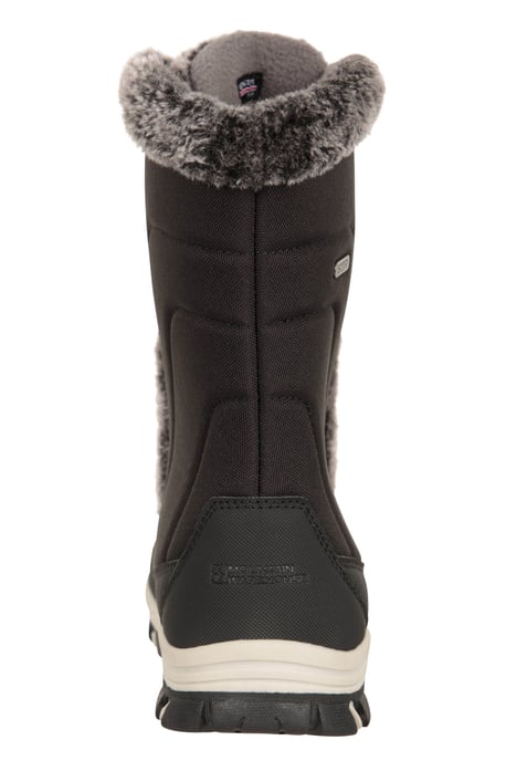 'Ohio' Youth Snow Boots with Rubber Outsole Waterproof Cosy Winter Shoes Pink - Image 3