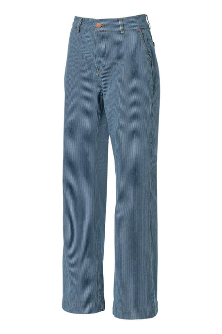 Caroline Tensen Charlotte Streep Broek Lichtblauw / Wit - Image 4