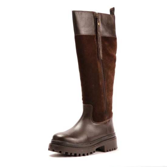 Osprey London The Bramble Tall Läderkvinnors Bruna Stövlar - Image 3