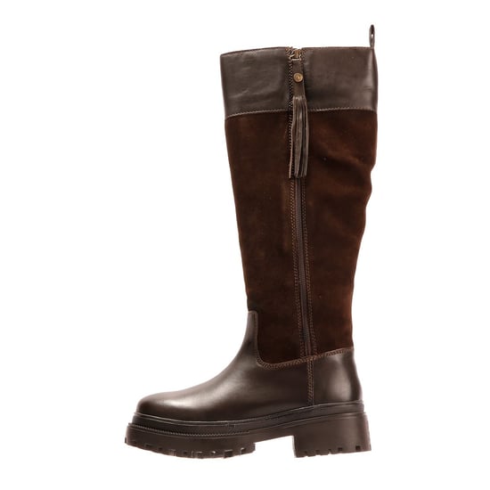 Osprey London The Bramble Tall Läderkvinnors Bruna Stövlar - Image 6