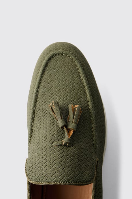 Textured Tassel PU Loafer - Image 4