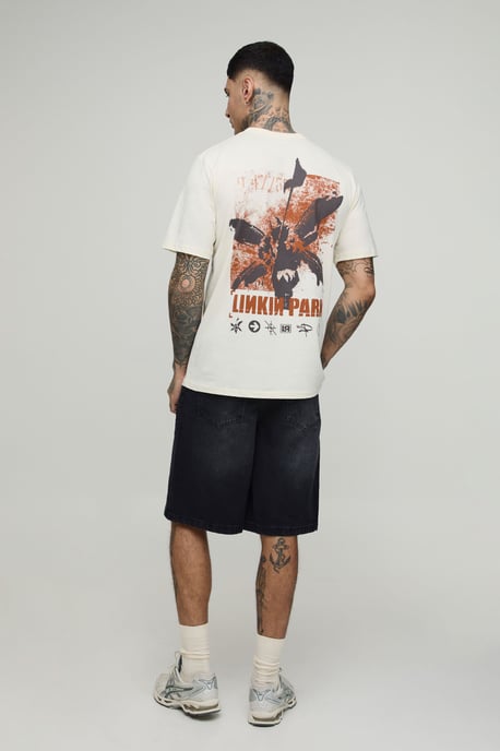 Tall Oversized Linkin Park License Print T-shirt - Image 3