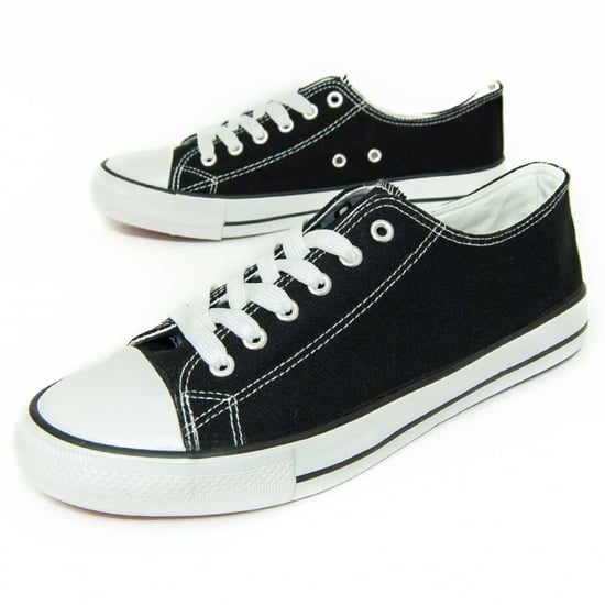 Montevita casual sneaker voor heren, zwart met witte zool - Image 1