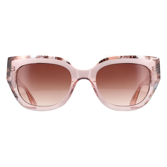 Ted Baker Cat Eye Womens Gloss Crystal Pale Pink Brown Gradient TB1757 Coral - Image 1