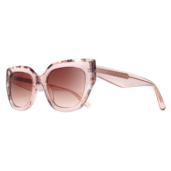 Ted Baker Cat Eye Womens Gloss Crystal Pale Pink Brown Gradient TB1757 Coral - Image 2