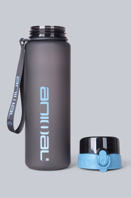 BPA Free Plastic Water Bottle Lightweight Easy Clean Leakproof Push Lid Navy - Image 4