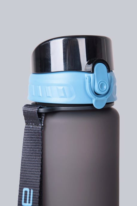 BPA Free Plastic Water Bottle Lightweight Easy Clean Leakproof Push Lid Navy - Image 5