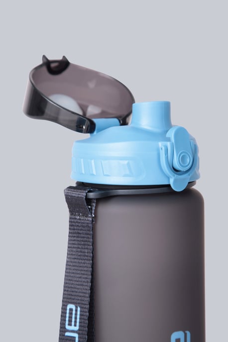 BPA Free Plastic Water Bottle Lightweight Easy Clean Leakproof Push Lid Navy - Image 6