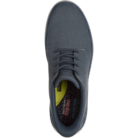 Skechers Hyland Justino Textiel Heren Marineblauwe Veterschoenen - Image 3